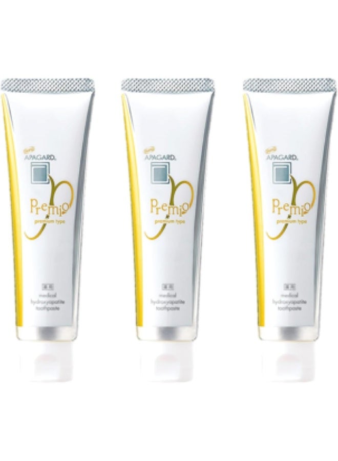 Apagard Premio Toothpaste 105g / 3.7 oz | Nano Hydroxyapatite High Blending, Brightening Toothpaste (Set of 3) 3-Pack 2023 Version - Image 2